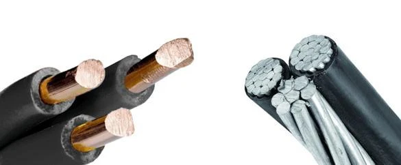 Copper and aluminium electrical cables